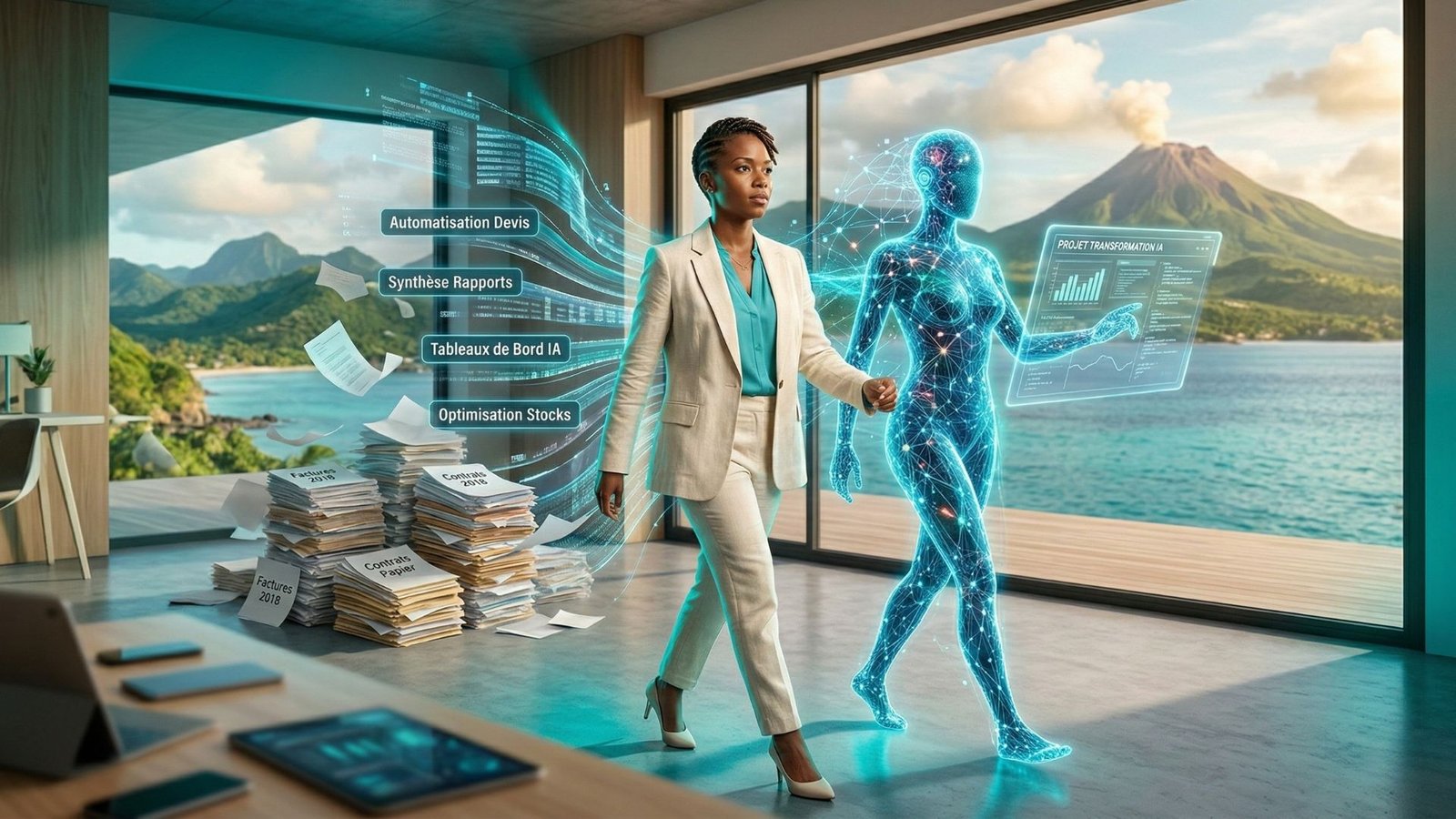 L'impact de l'IA sur la gestion d'entreprise aux Antilles