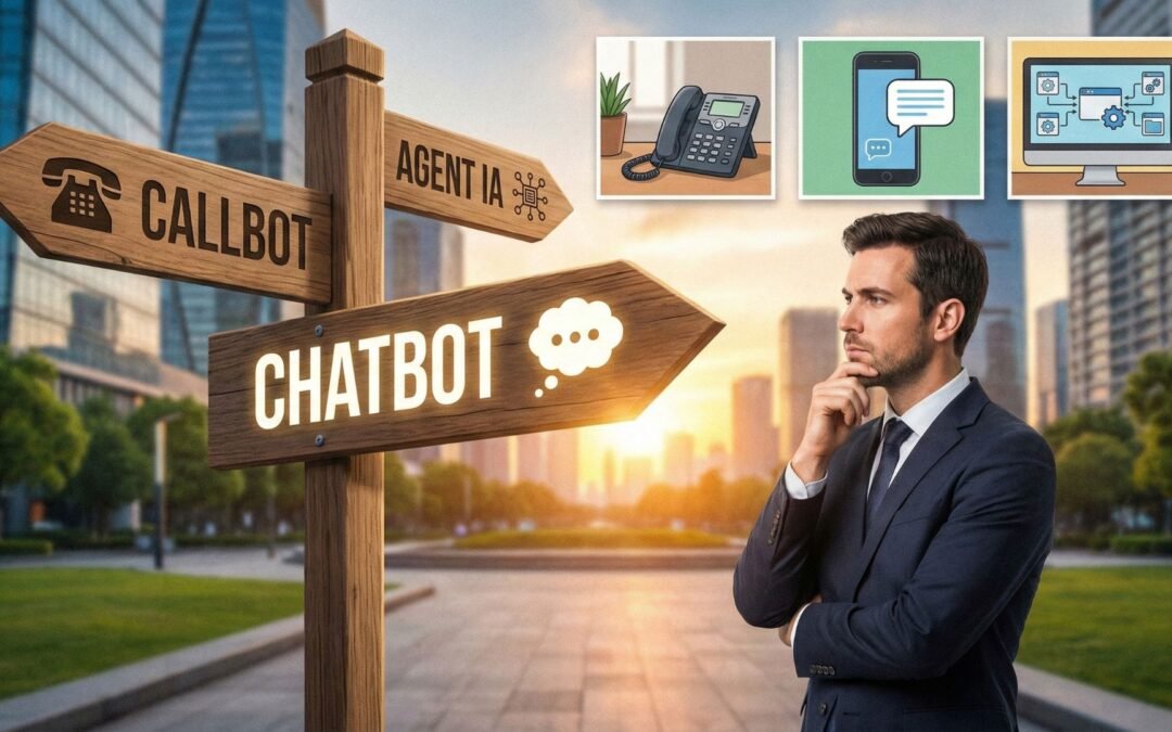 Callbots, chatbots, agents IA : lequel installer en premier dans votre business et pourquoi