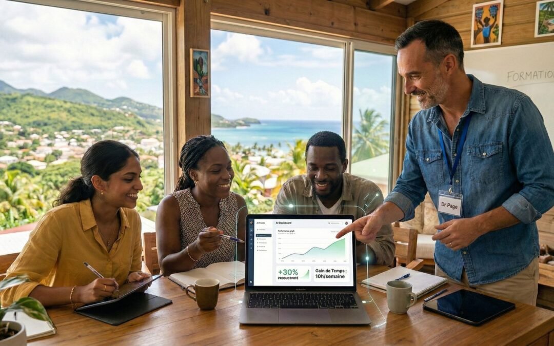 Formation IA dédiée aux dirigeants en Guadeloupe : +30% de productivité en 72 heures